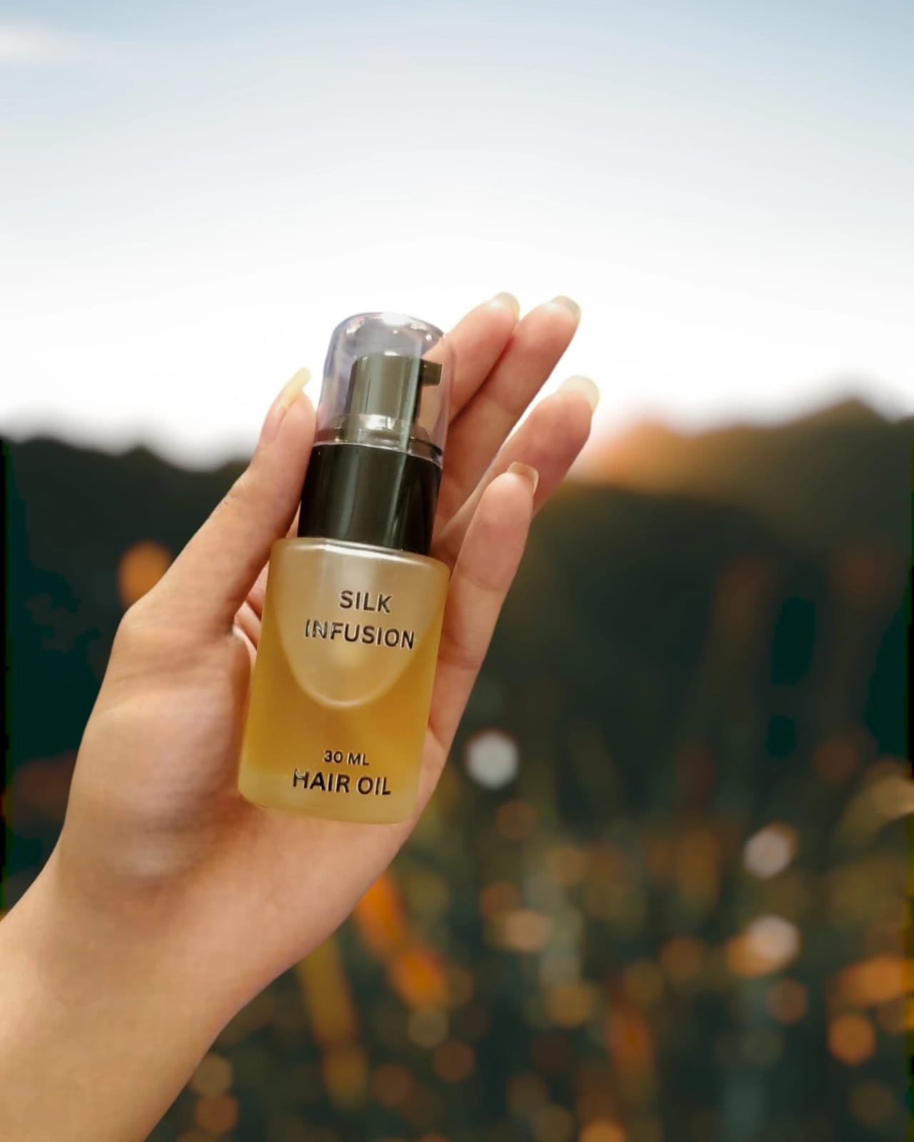 Silk Infusion hair oil reduces hair fall